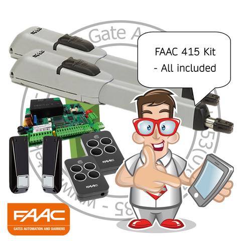 Faac 415LLS Gate Kit 104415 - For Entrances up to 8m (24ft)