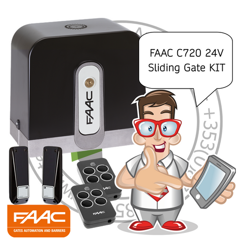 FAAC C720/C721 24V SLIDING GATE KIT