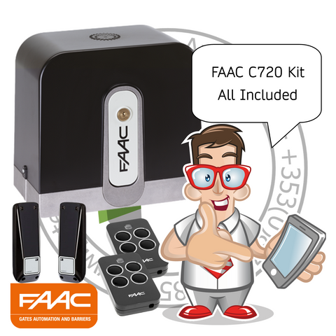 FAAC C720/C721 24V SLIDING GATE KIT