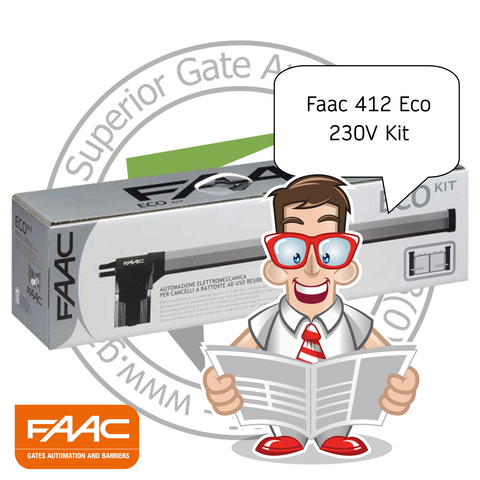 Faac 412 Eco Kit 10563293 - For Entrances up to 1.8m (12ft)
