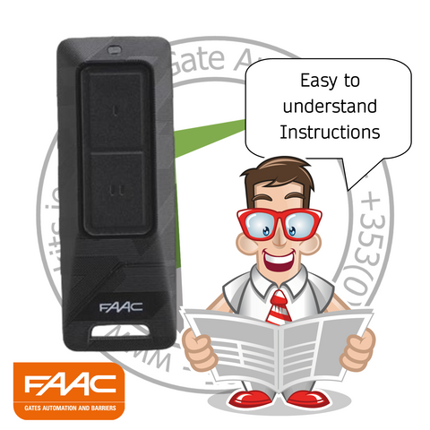 FAAC XT2 FDS 433-868 2 channel transmitter Bi-Directional 787019