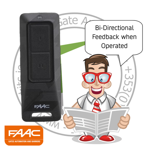FAAC XT2 FDS 433-868 2 channel transmitter Bi-Directional 787019