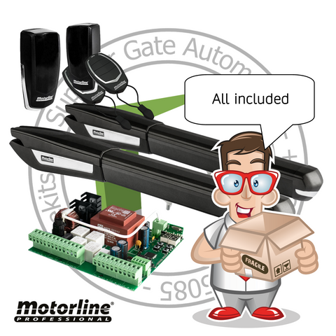Motorline PERSA Swing Gate Kit - For Entrances up to 6m (18ft)