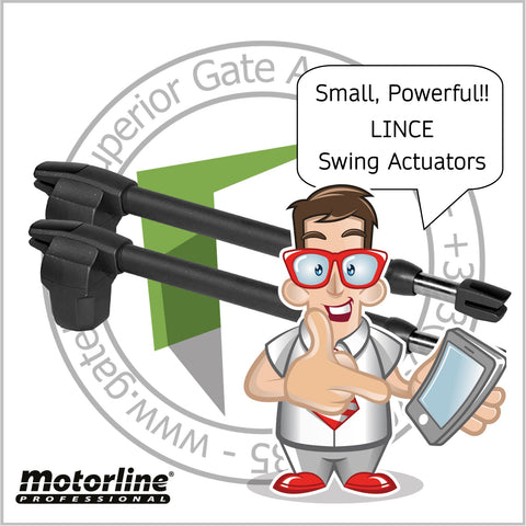 Motorline LINCE Double Leaf Gate Kit - For Entrances up to 5m (15ft)